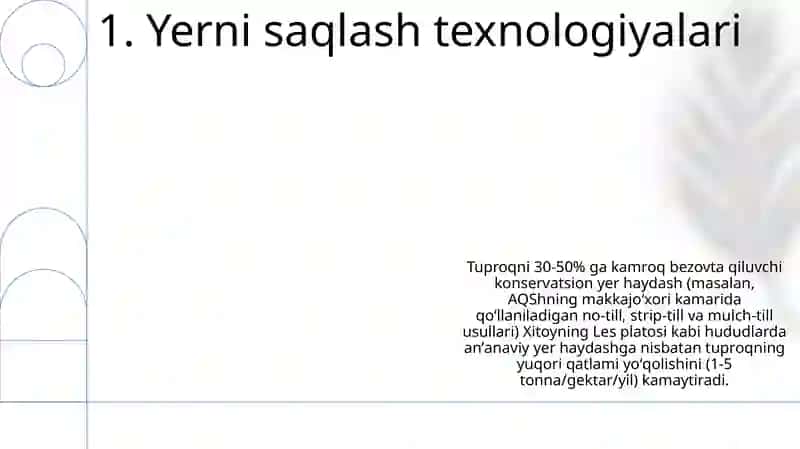 Tuproq eroziyasi va unga qarshi kurashi chora tadbirlari 3