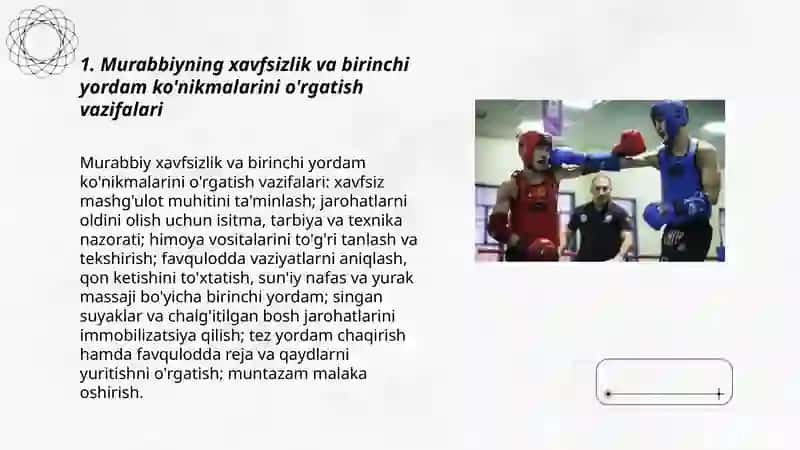 Muay Tay bo'yicha murabbiy tayyorlashning vazifalari 3
