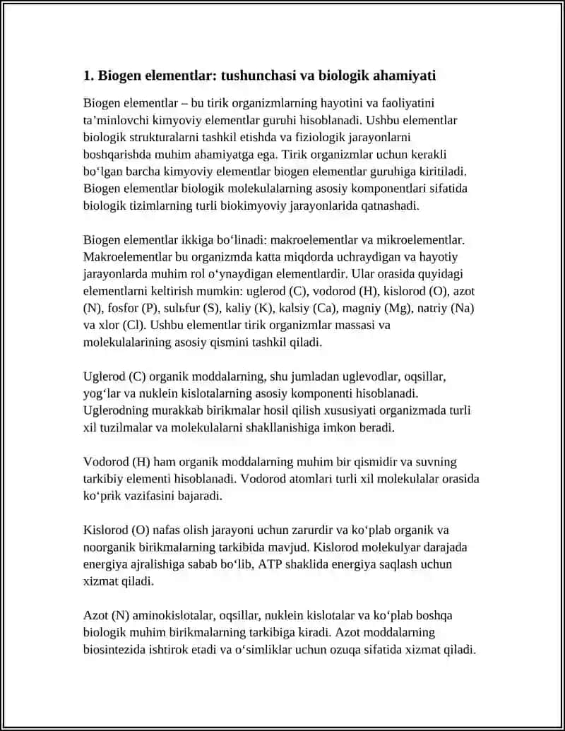 BIOGEN ELEMENTLAR 3
