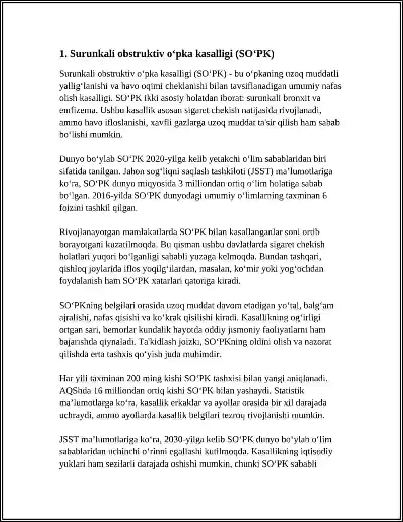NAFAS A'ZOLARI KASALLIKLARI 3