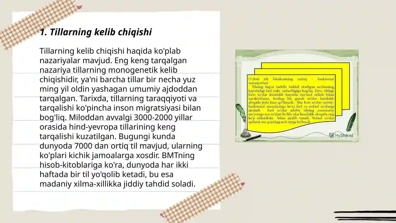 Lingvistik tipologiya va ular oʻrtasidagi munosabat 3