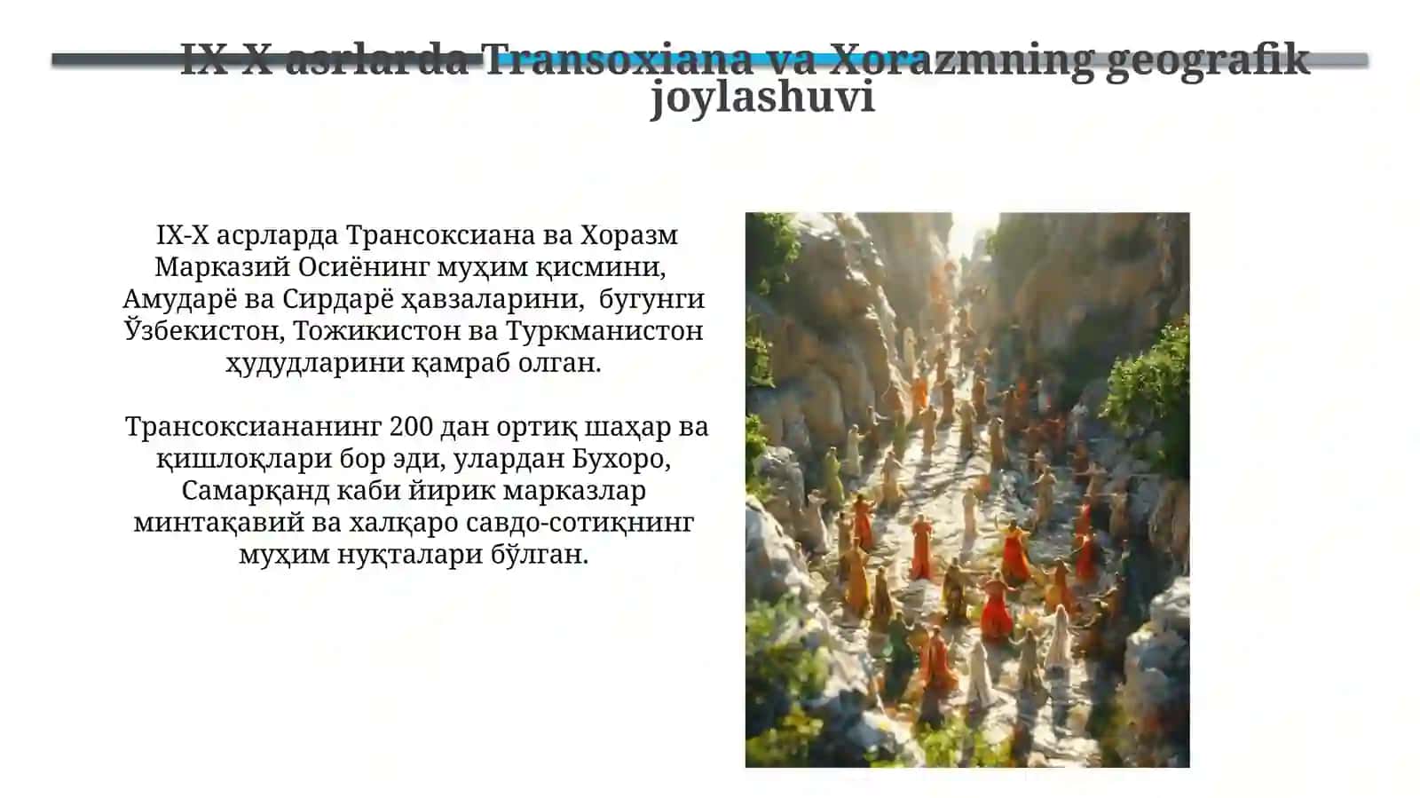 IX- X asrlarda Movaraunnahrda va Xurosondamadaniyhayot 3