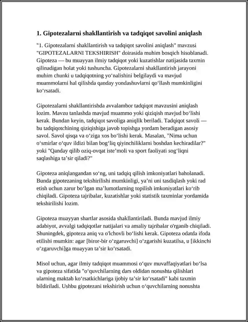Gipotezalarni Tekshirish 3