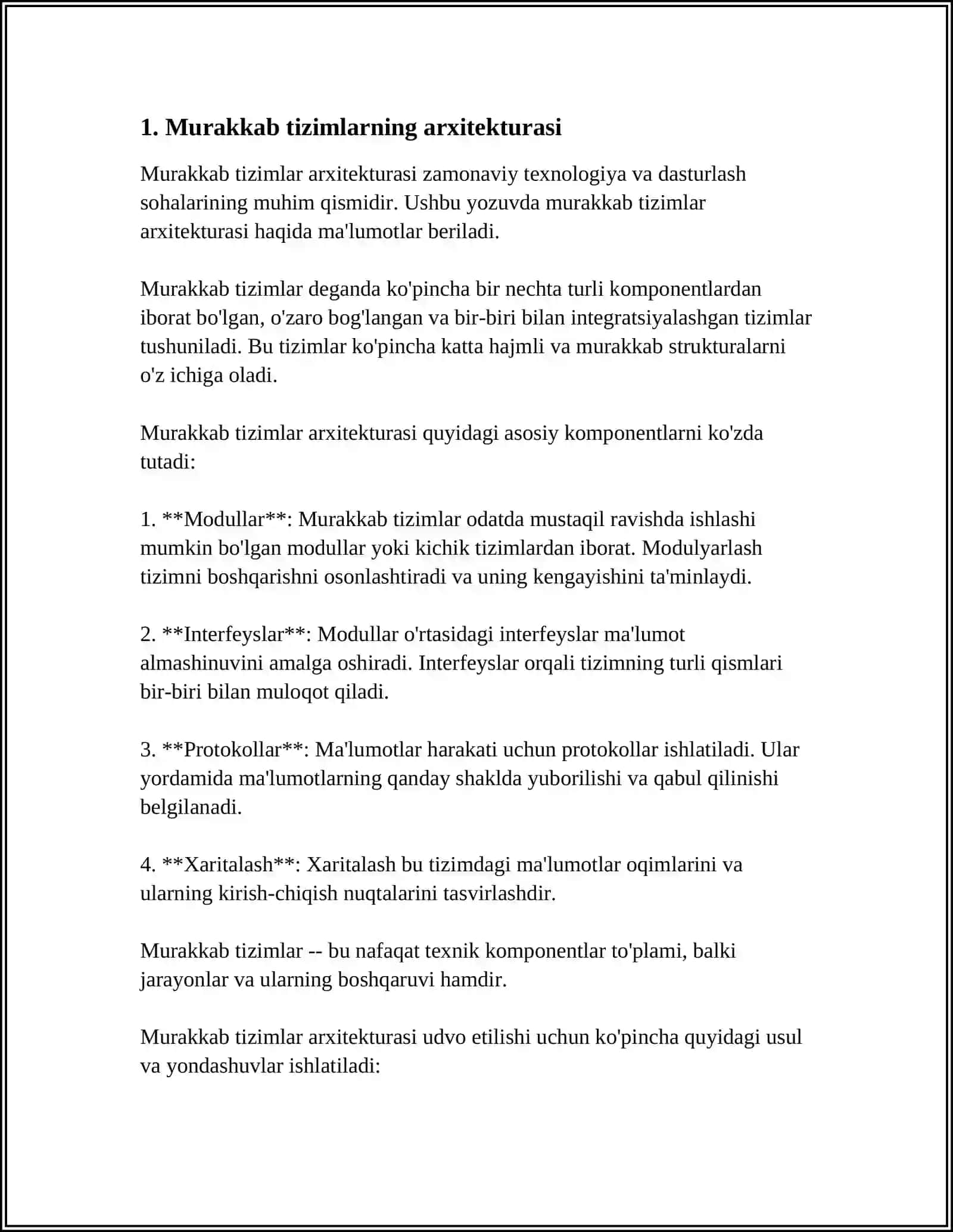 MURAKKAB TIZIMLARNI LOYIHALASH 3