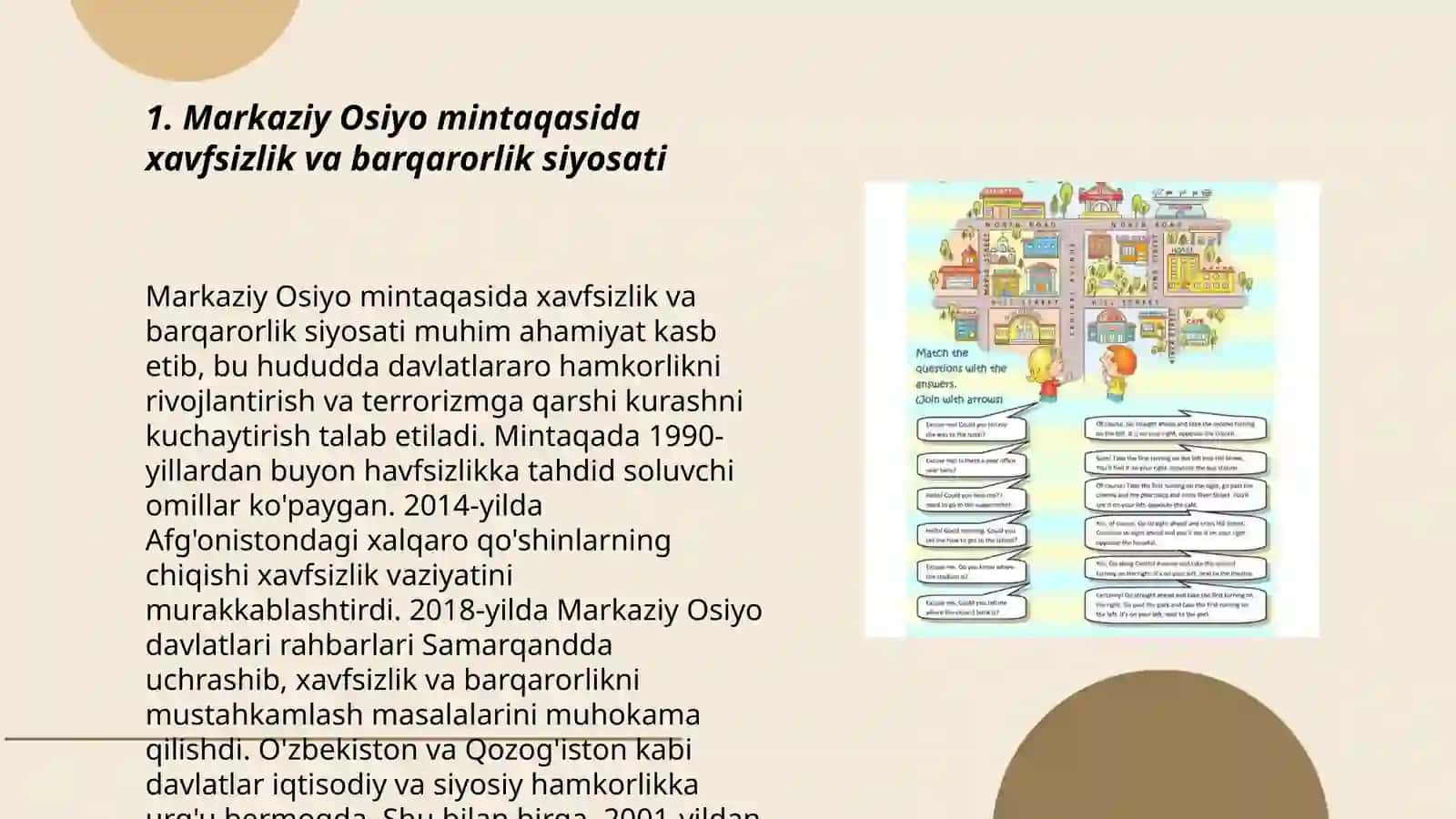 Markaziy Osiyo mintaqasida tashqi siyosat sohasidagi asosiy yo’nalishlari 3