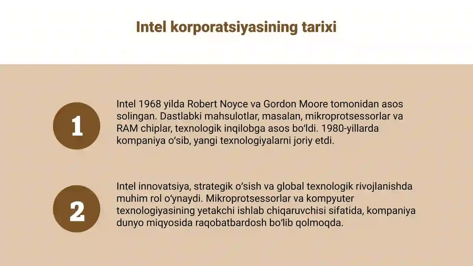 Intel korporatsiyasi 3