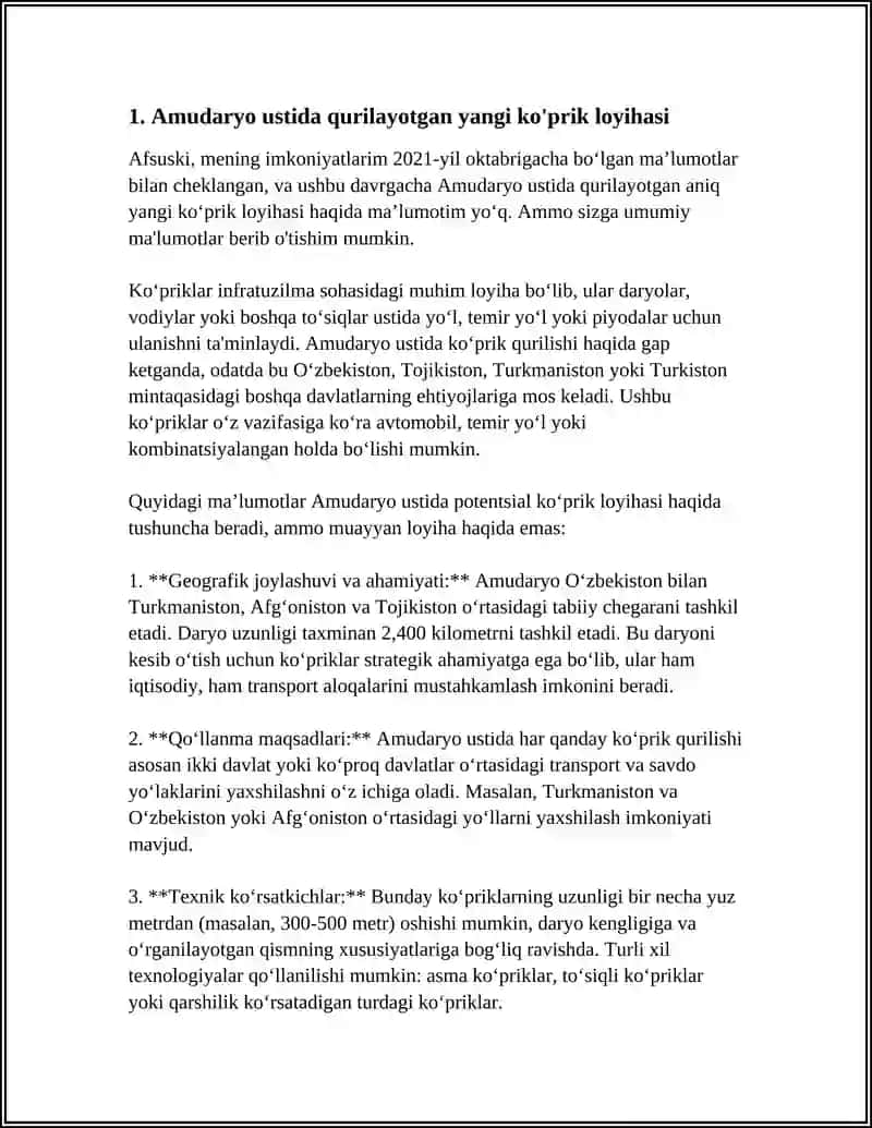 AMUDARYODAGI YANGI KOPRIK 3