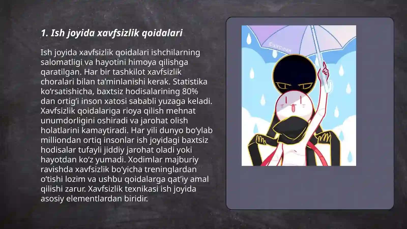 Hayot faoliyati xavfsizligi 3