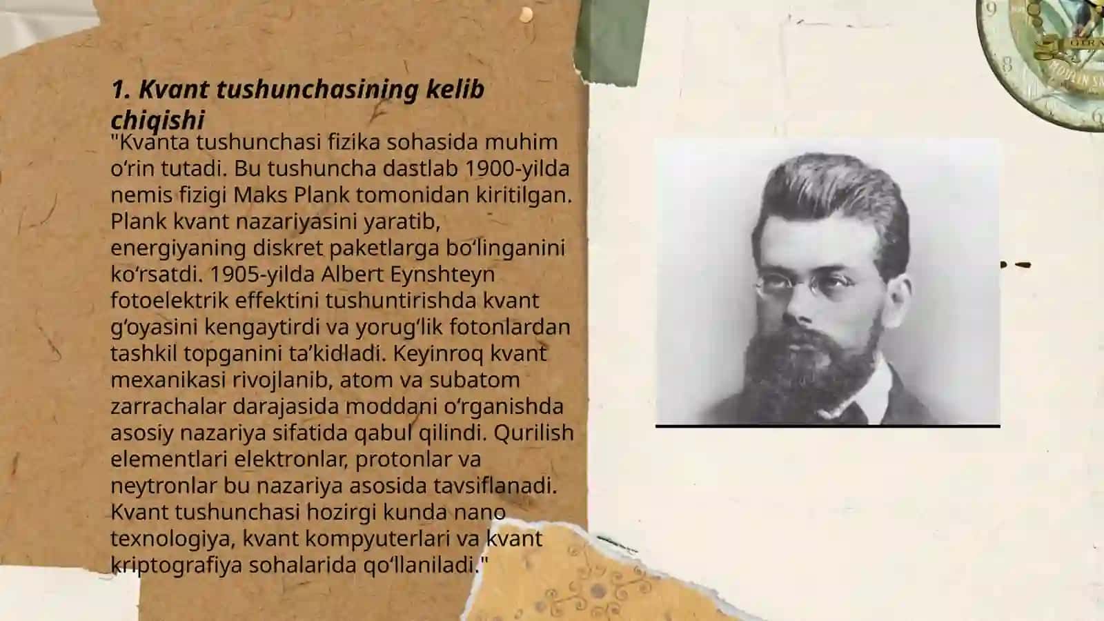 Kvant tushunchalarining yuzaga kelishi 3
