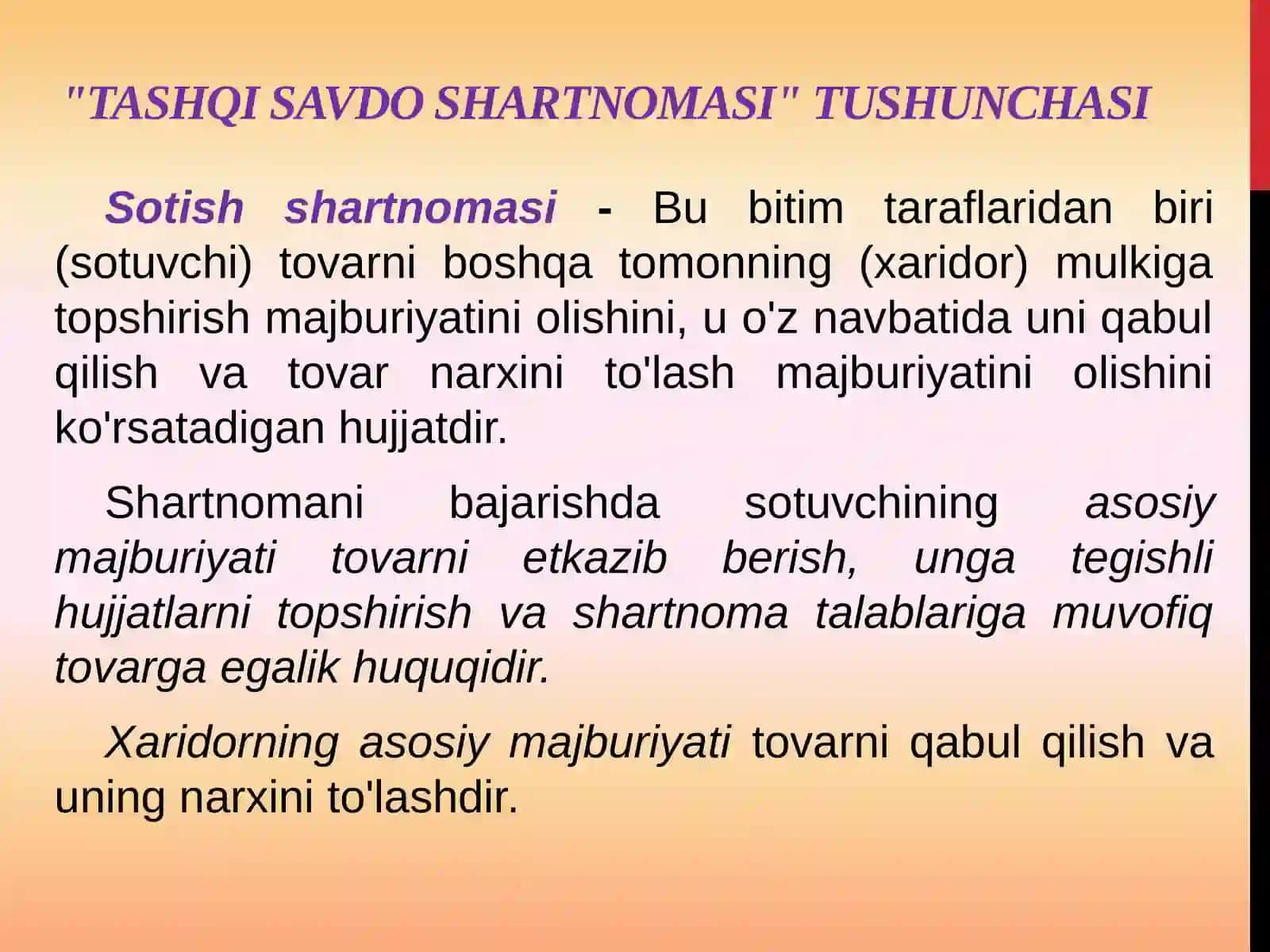 Xalqaro shartnomalar va ularning iqtisodiyotdagi o‘rni 3