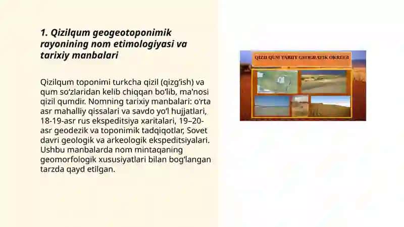 Qizilqum geogeotoponimik rayoni; Zarafshon geogeotoponimik rayoni 3