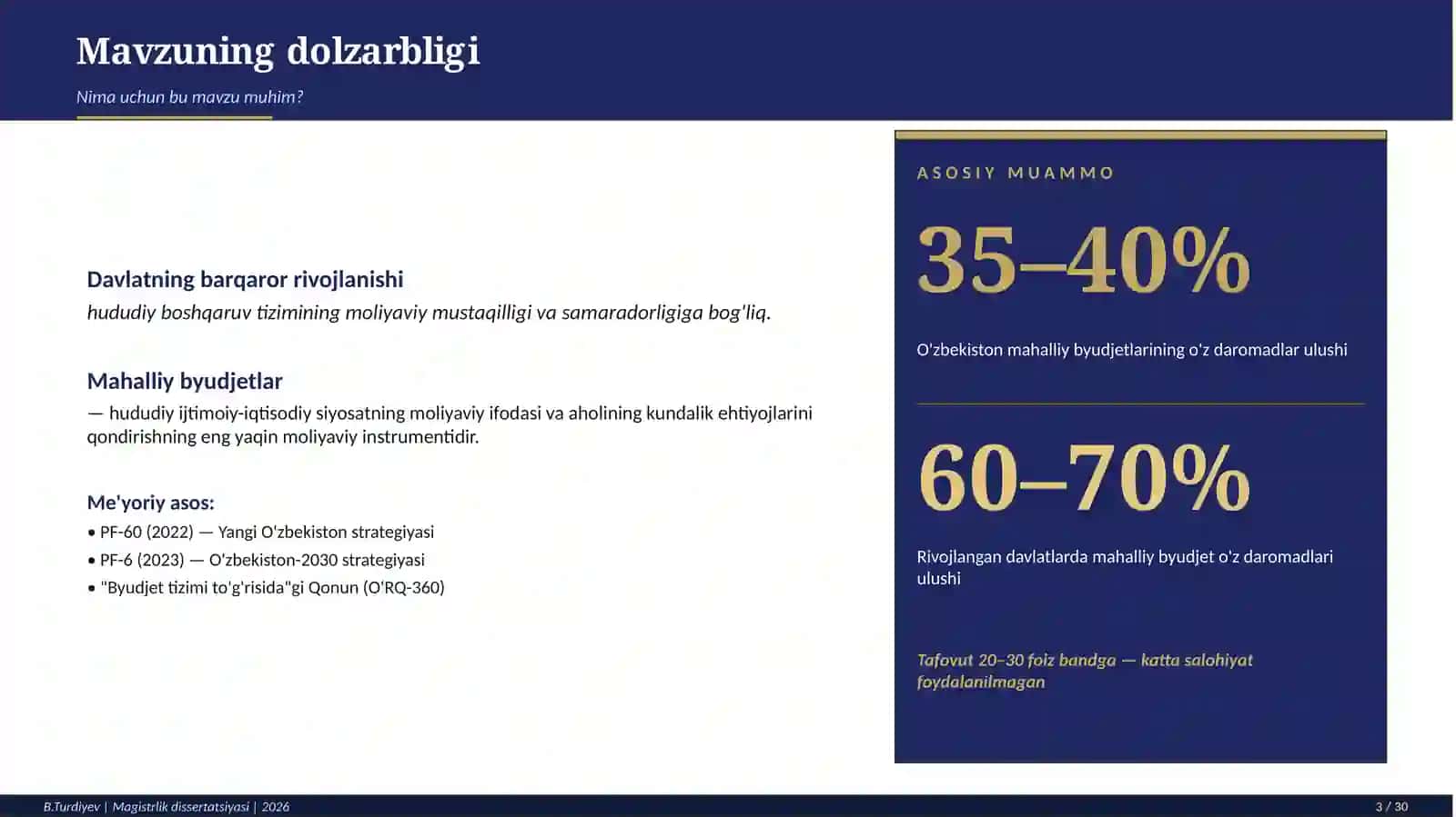 TERMIZ IQTISODIYOT VA SERVIS UNIVERSITETI MAGISTRLIK DISSERTATSIYASI HIMOYASI 3