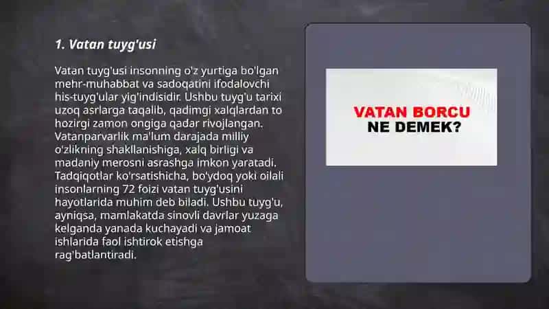 Vatan tuyg'usi 3