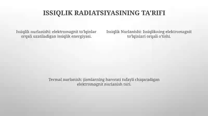 Issiqlik Nurlanishi 3