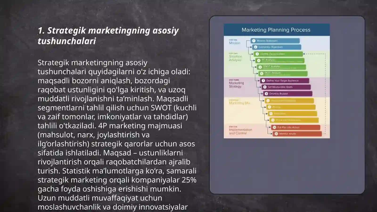 Strategik marketingning asosiy tushunchalari 3