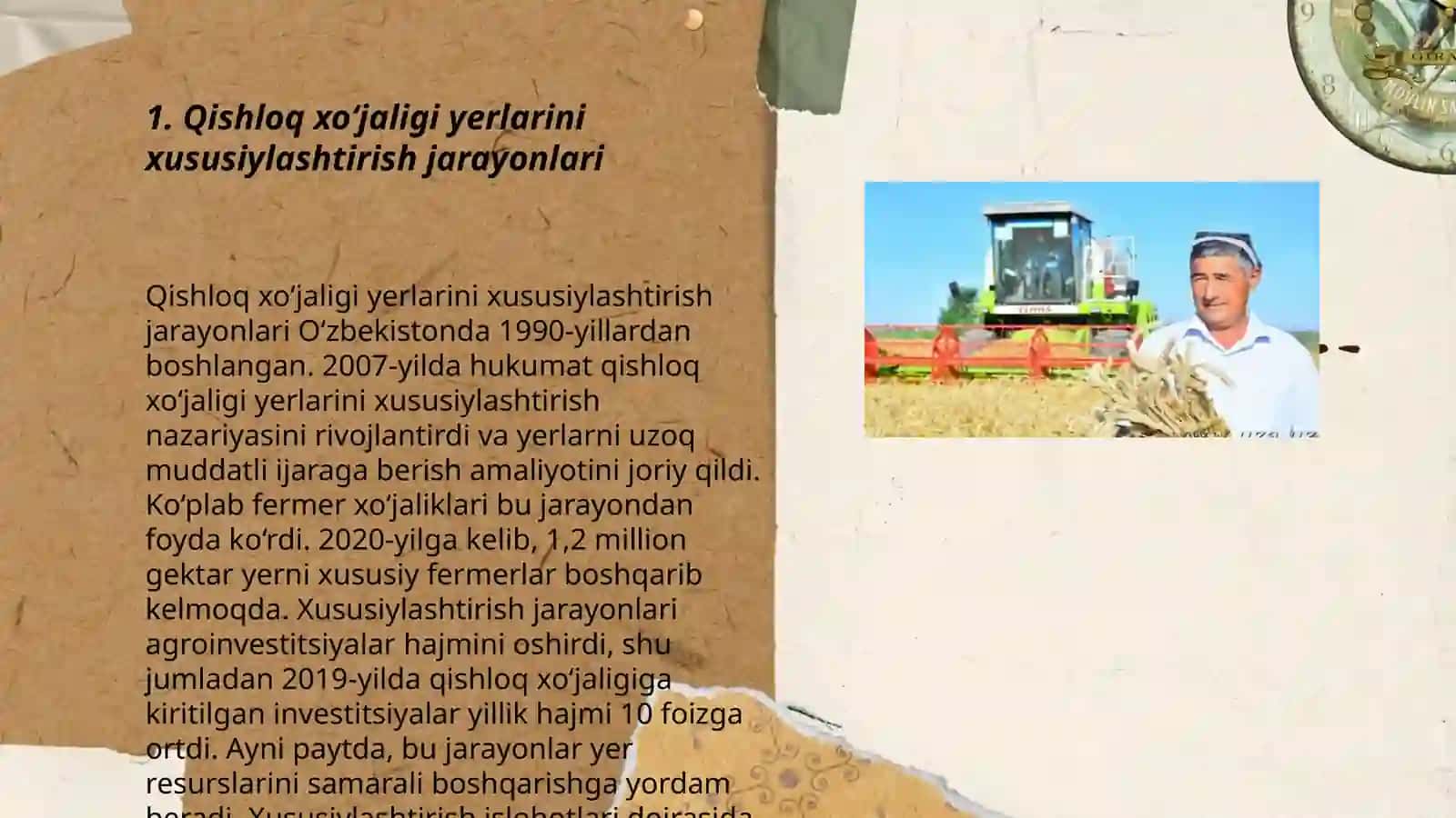 Qishloq xojaligi sohasida xususiylashtirish 3