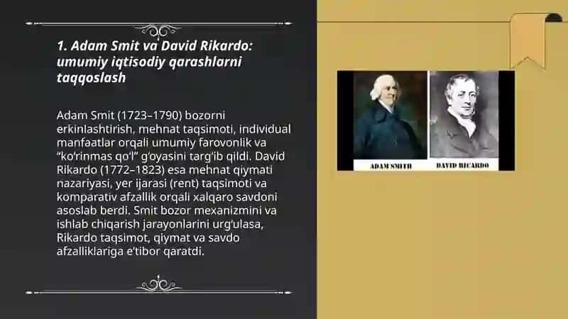 Adam Smit va David Rikardo 3