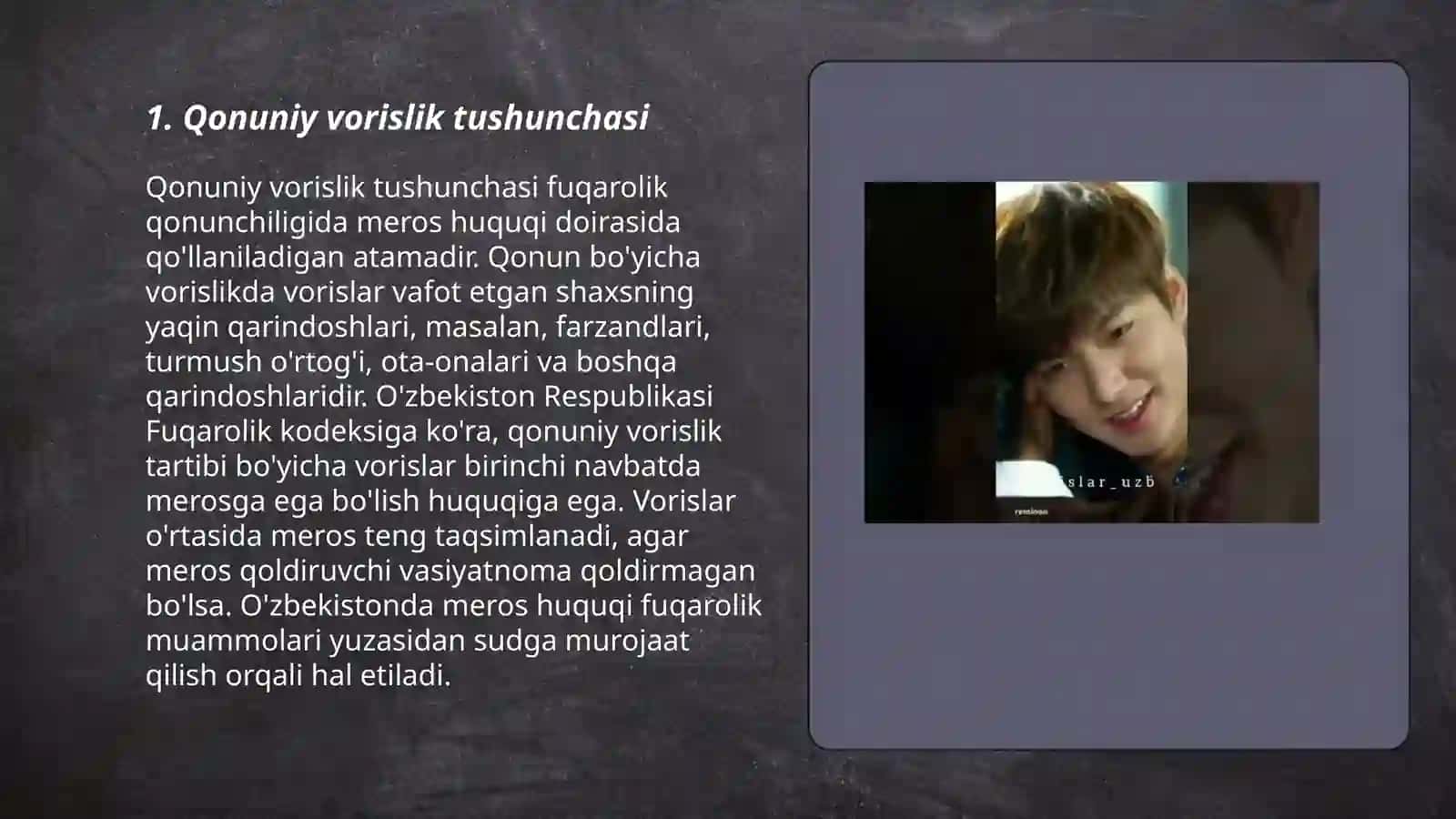 Qonuniy vorislik asoslari va vorislar guruhlari 3