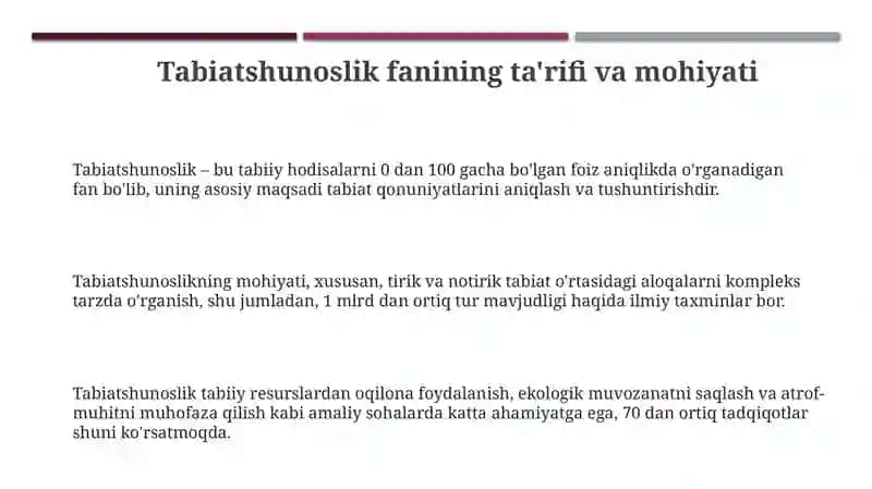 Tabiat bilan tanishtirish metodikasi 3