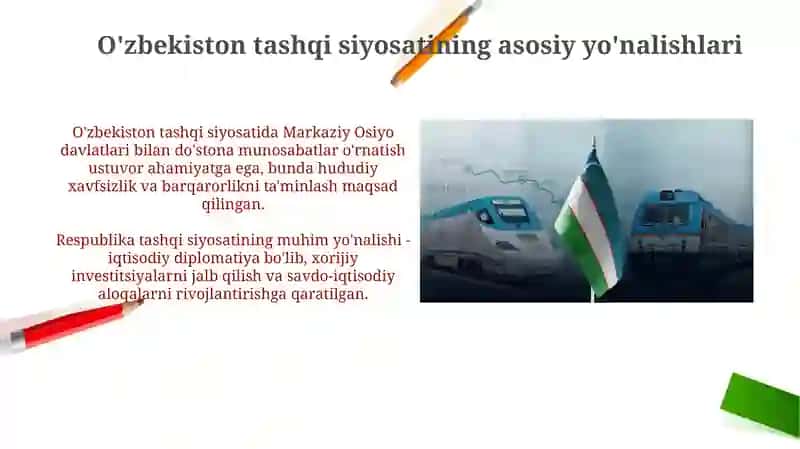 O'zbekistonning xalqaro hamkorligi va mintaqaviy barqarorlikdagi o'rin 3
