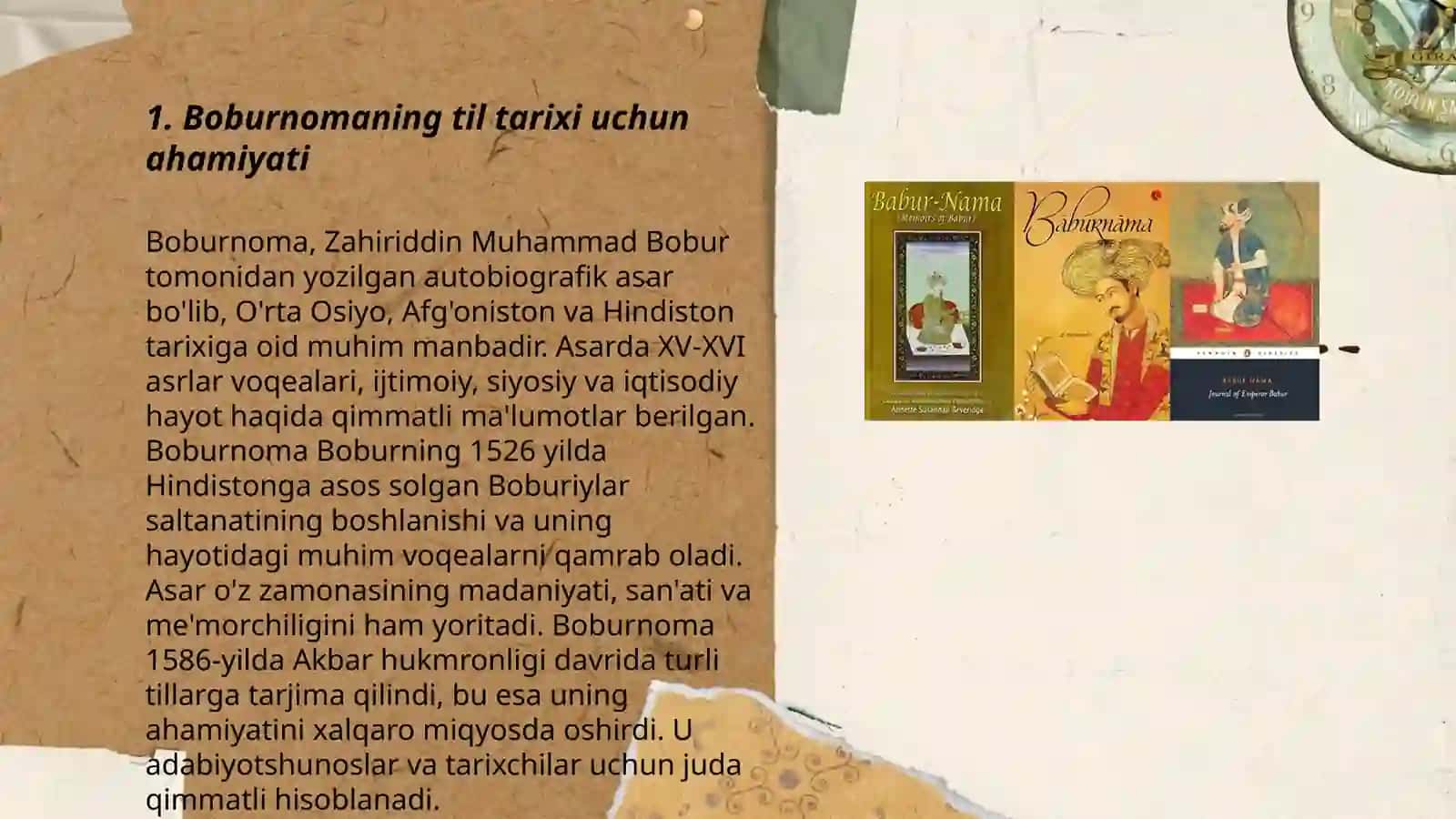 Boburnoma asarining tilshunoslik fani rivoji uchun ahamiyati 3