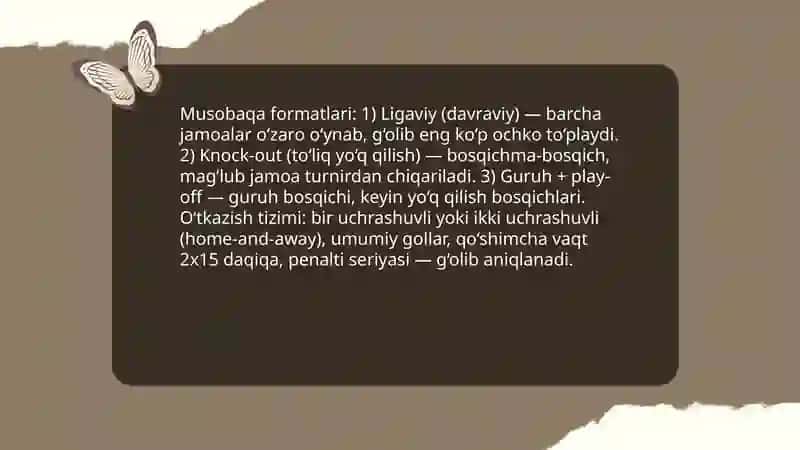 Futbol boyicha musobaqalarni tashkil qilish va otkazish qoidalari 3