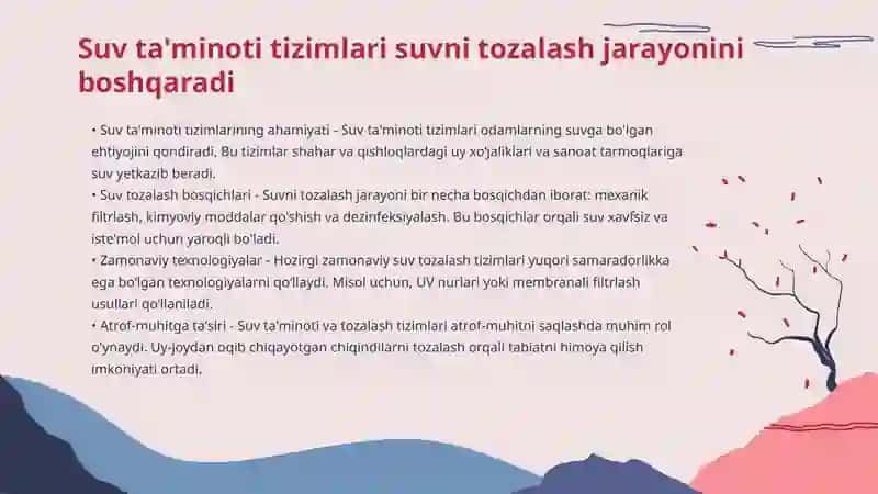 Suv ta'minoti tizimlari 3