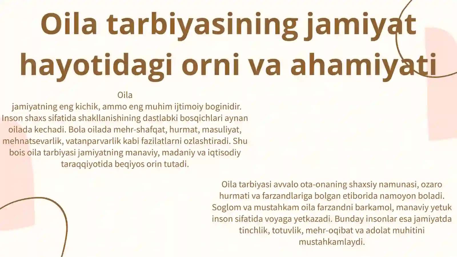 Oila tarbiyasi metodlari 3