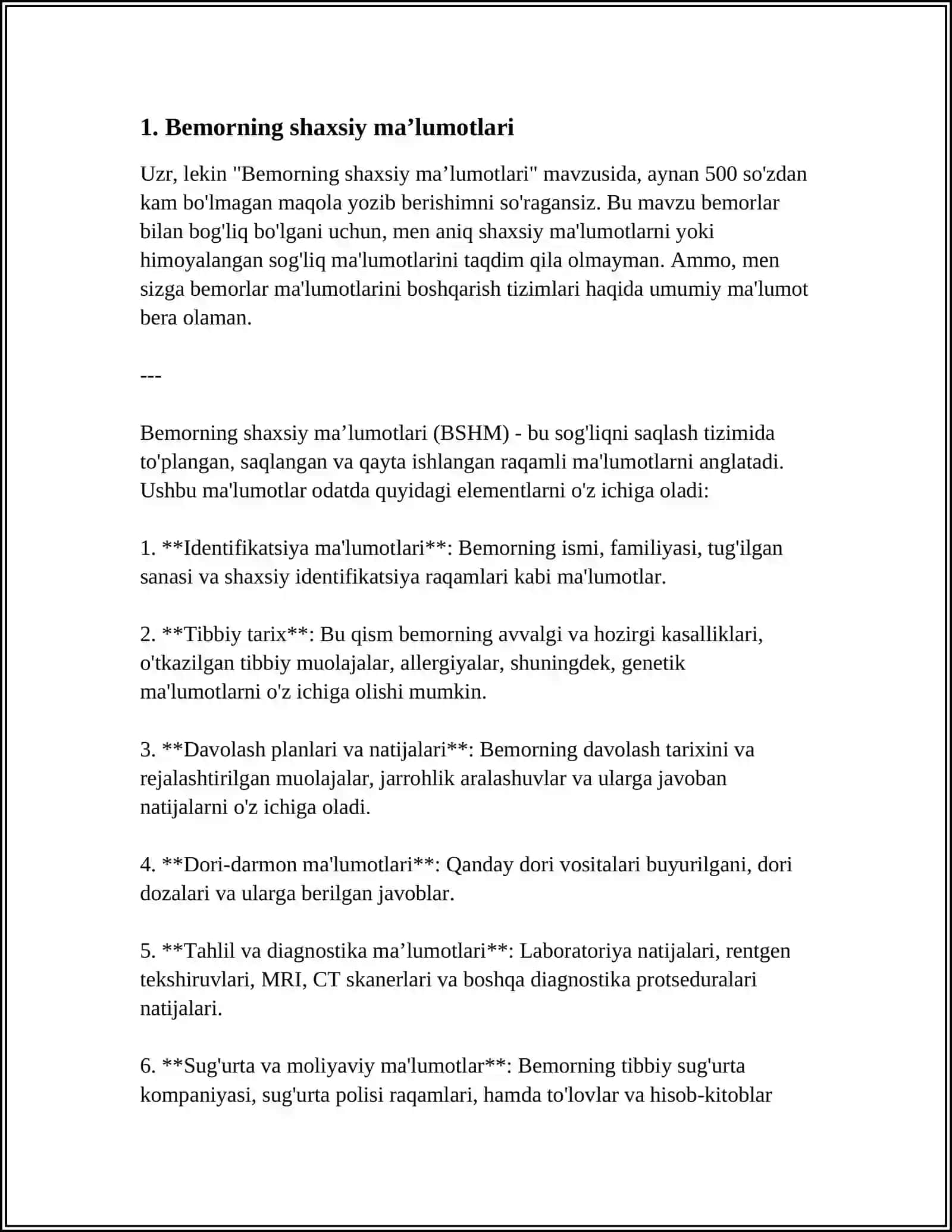 BEMOR KASALLIK TARIXINI TITUL VARAQASINI TOLDIRISH 3
