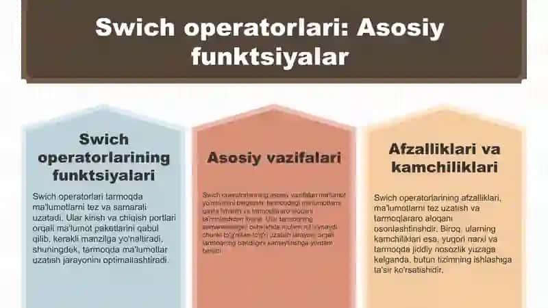 Swich Operatorlari va Uzilishlar 3