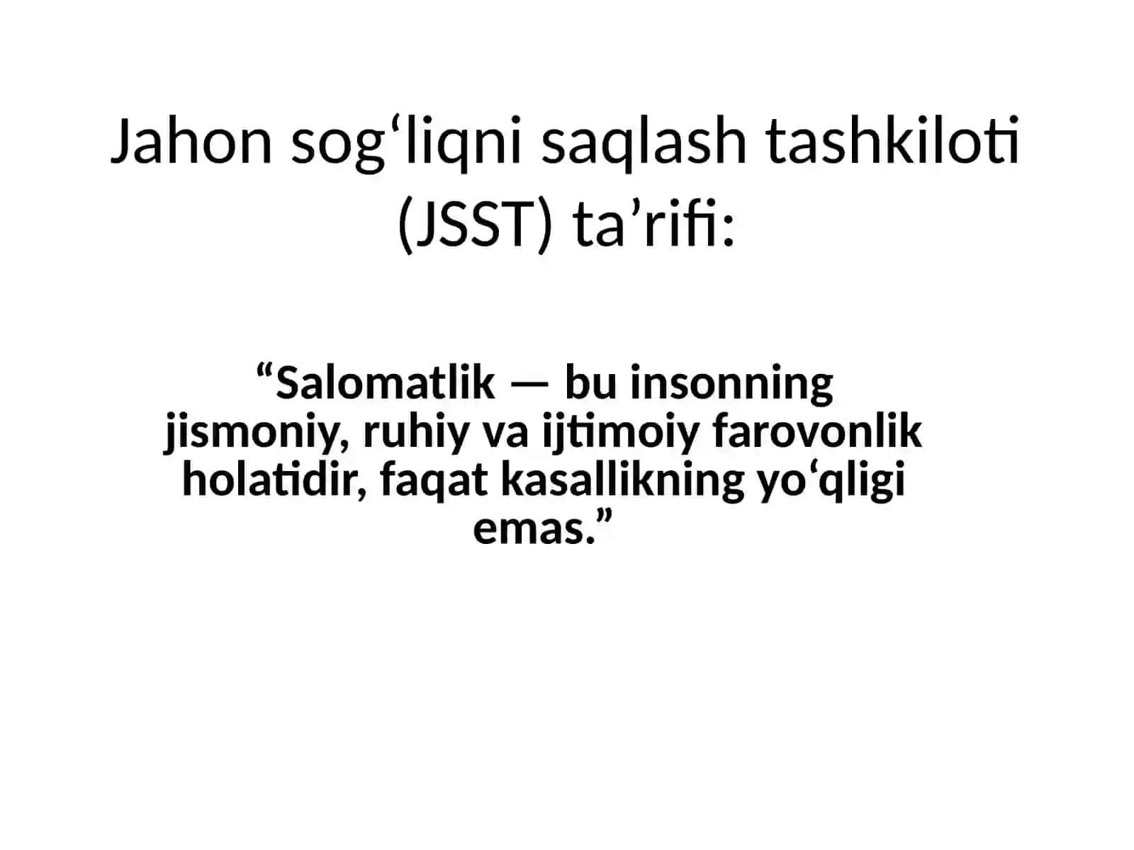 №9 Salomatlik tushunchasi, moslashish (adaptatsiya), fizioterapiya muolajalari 3