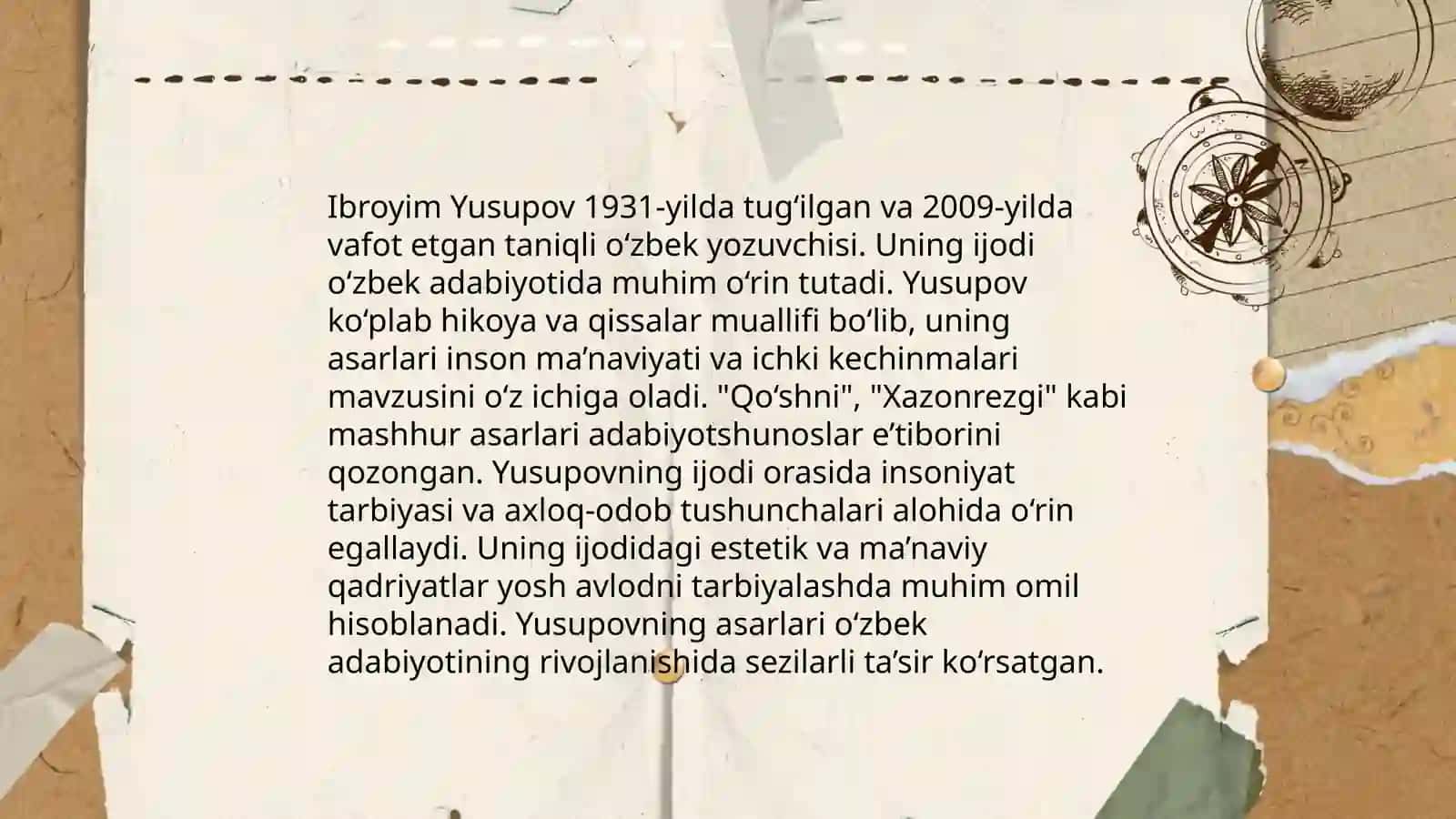 Ibroyim Yusupov she'rlari tahlili 3