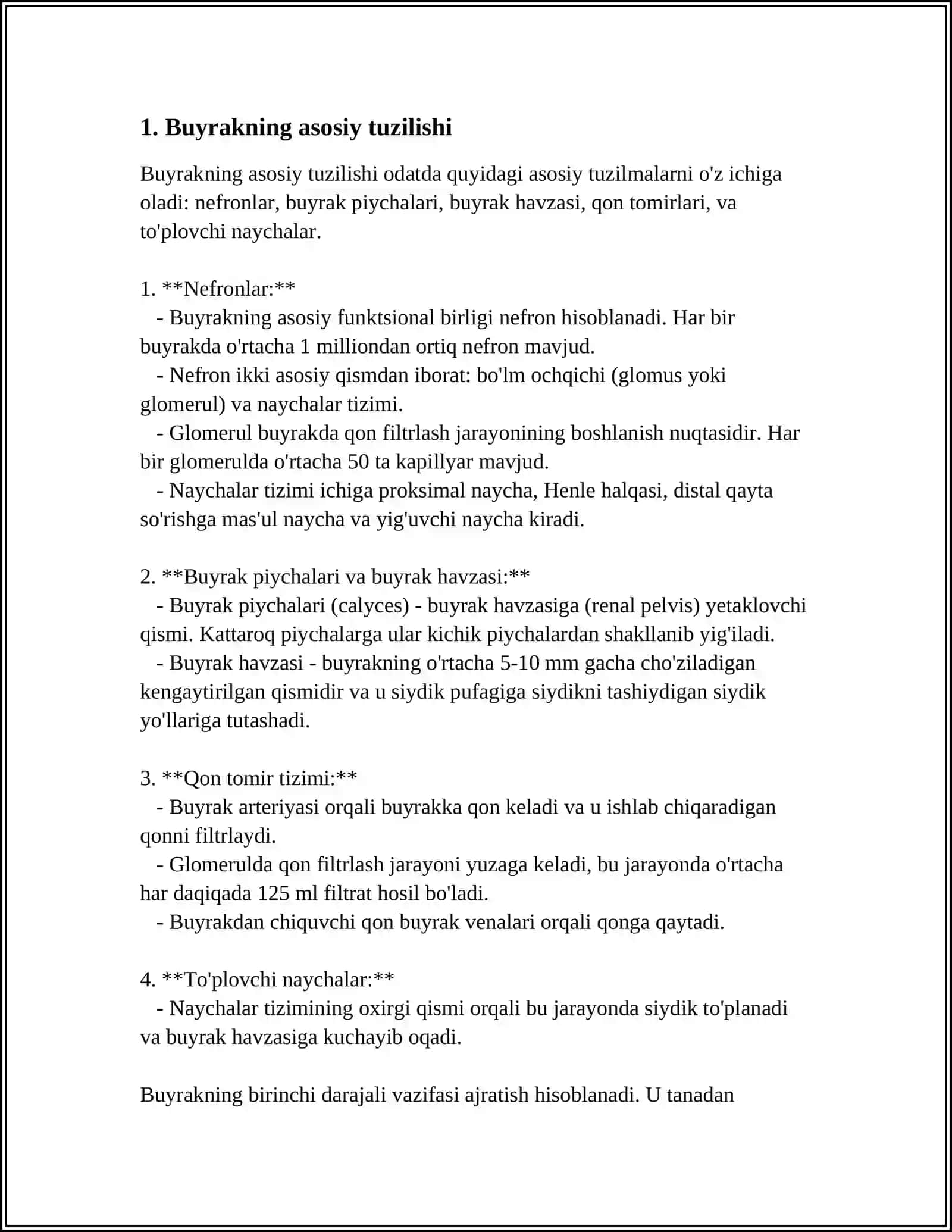 BUYRAK ANATOMIYASI 3