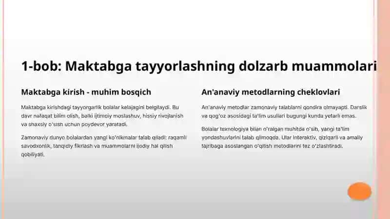 Bolalarni maktabga tayyorlashda pedagogik texnologiyalardan foydalanish 3