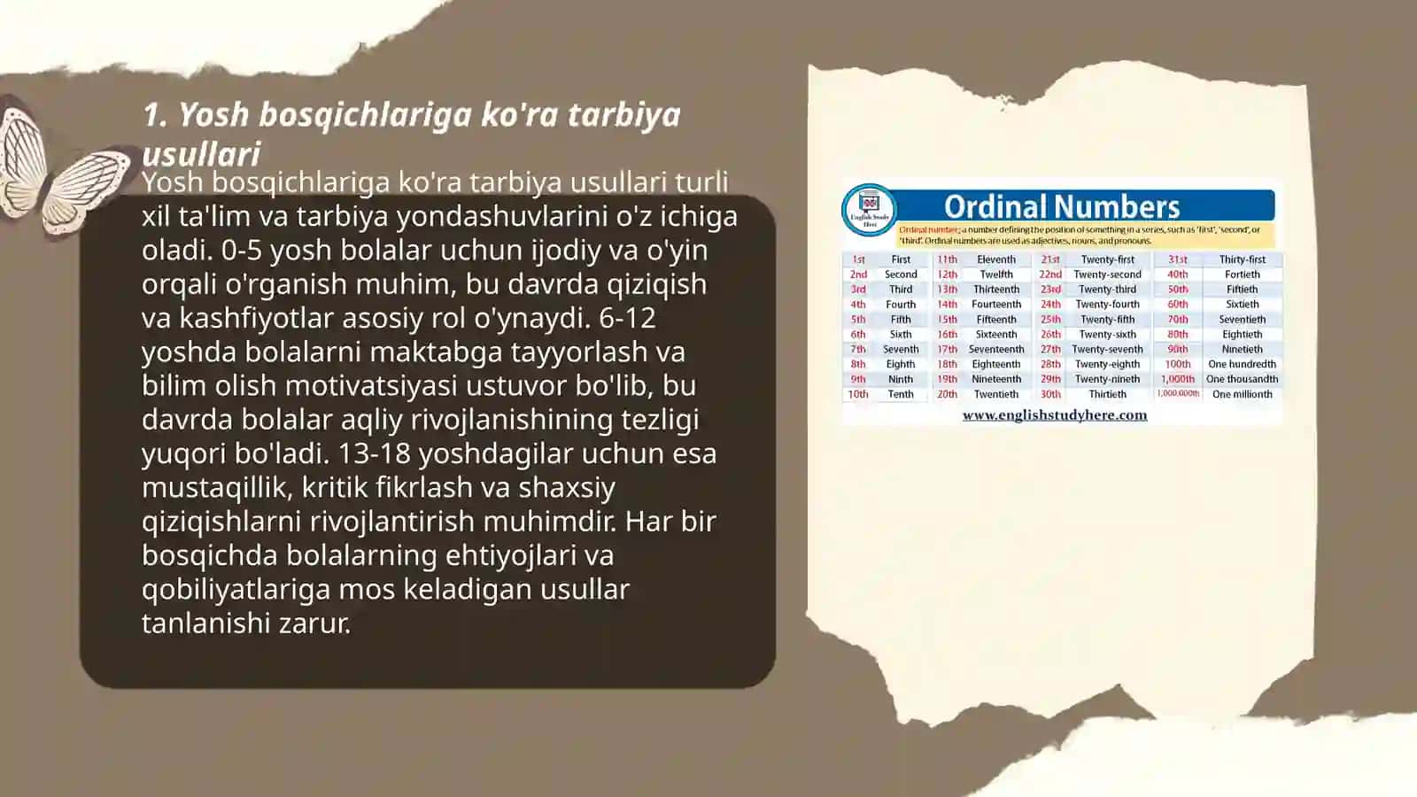 Yosh bosqichlariga ko'ra tarbiya usullari 3