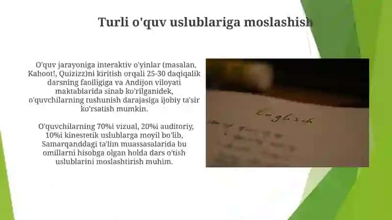 Dars o‘tish metodikasi 3