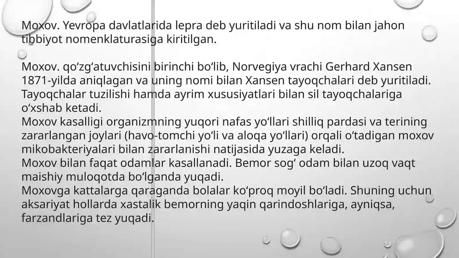 Moxov kasalligi 3