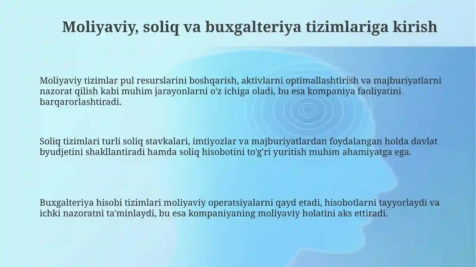 Moliya, Soliq va Buxgalteriya Tizimlariga Kirish 3