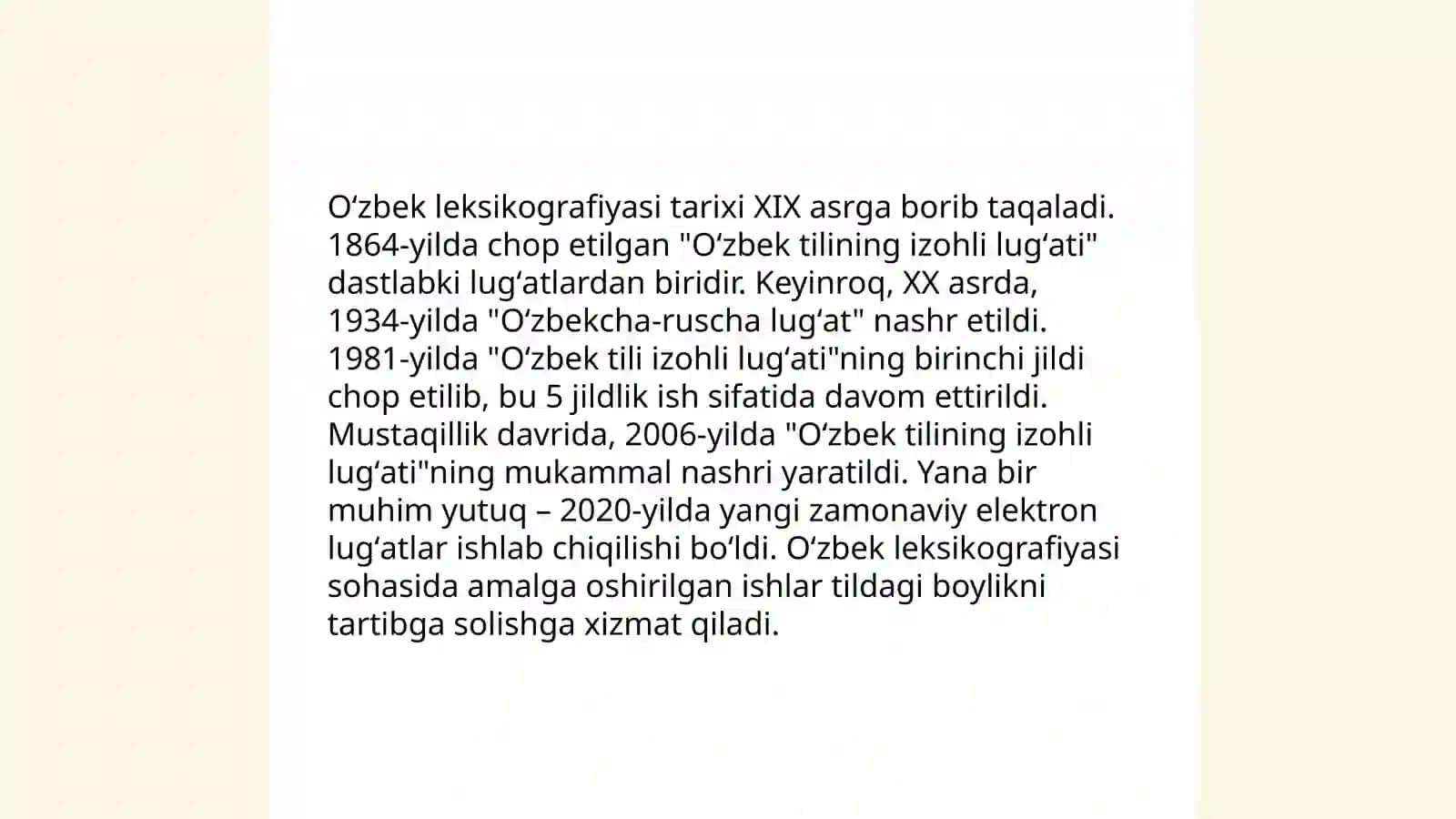 Oʼzbek leksikografiyasi va lugʻatchiligi 3