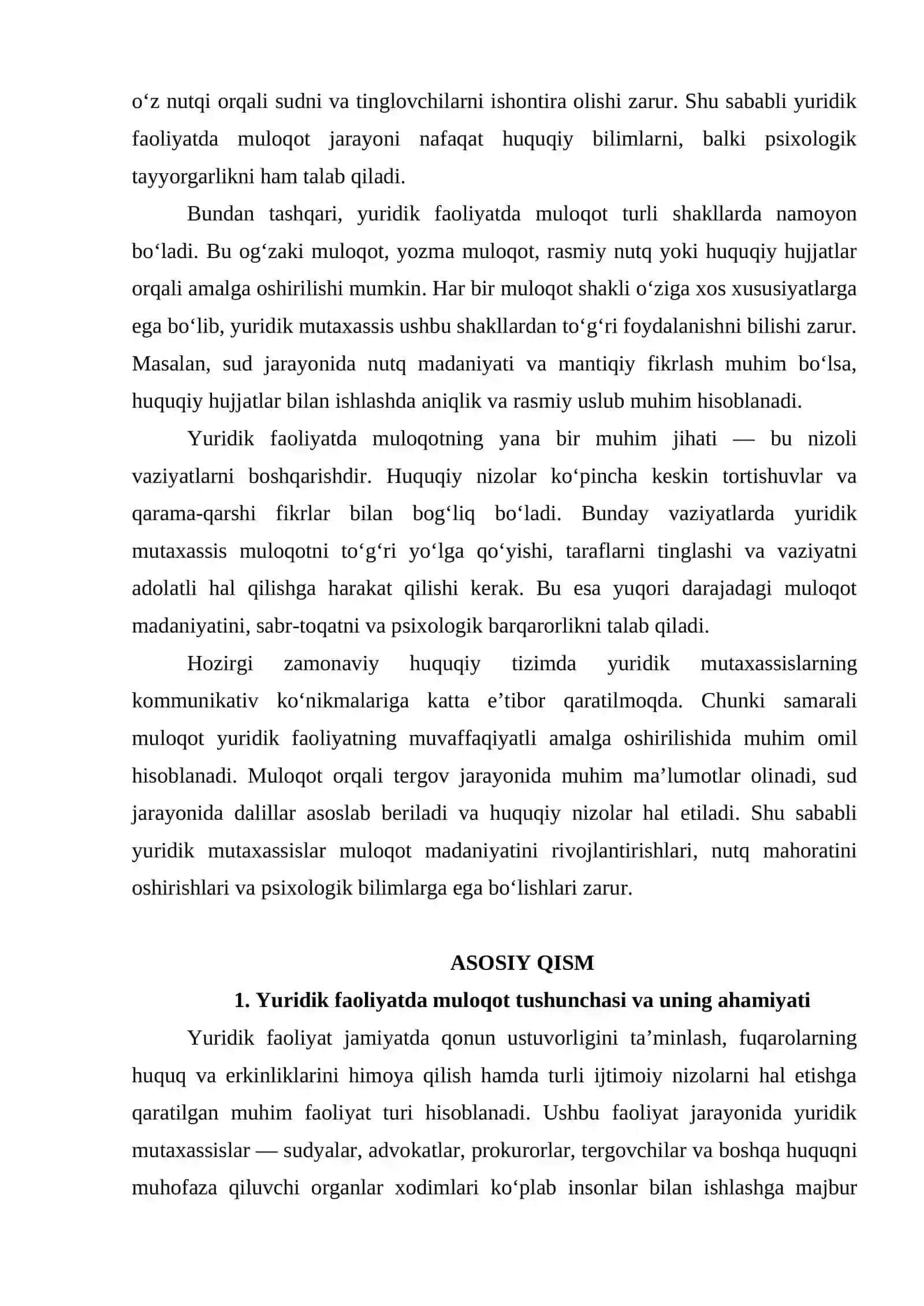 Yuridik faoliyatda muloqot 3