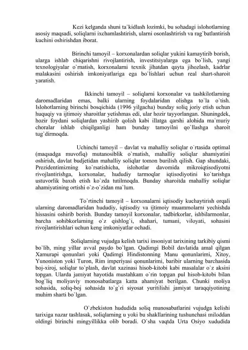 Tadbirkorlik faoliyati uchun soliq undirishning huquqiy qoidalari 3