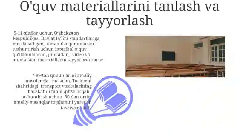 Dinamika qonunlari mavzularini oʻqitish metodikasi 3