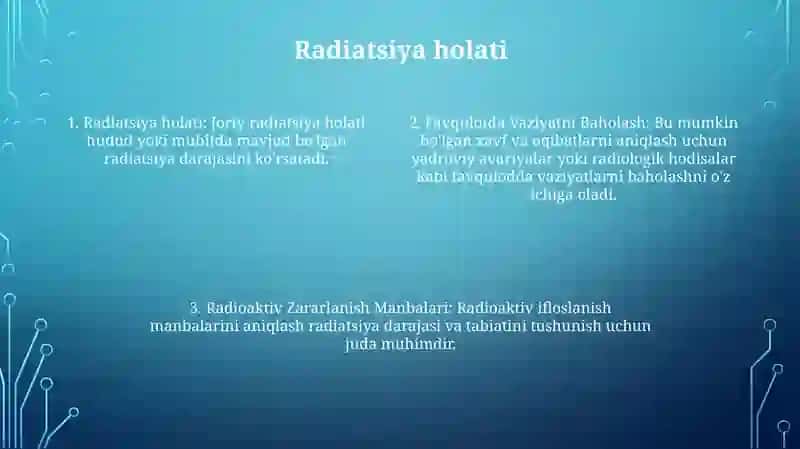 Radioaktiv zarar manbalari 3