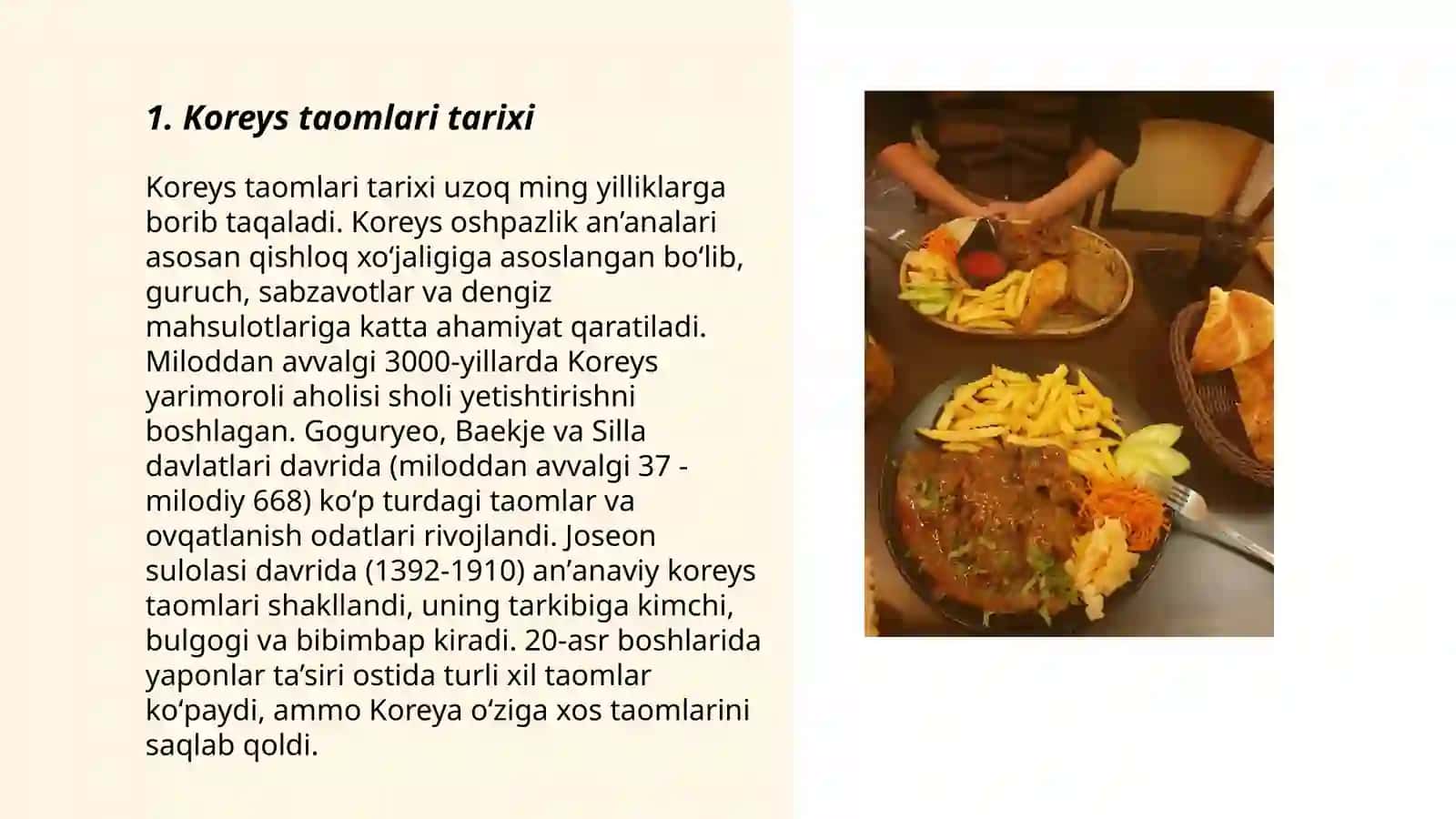 Koreys taomlari tarixi 3