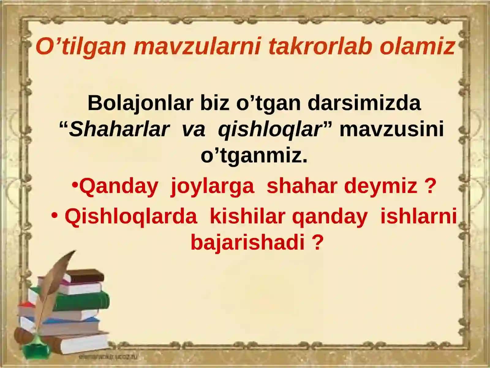 ATROFIMIZDAGI OLAM 2-SINF 3