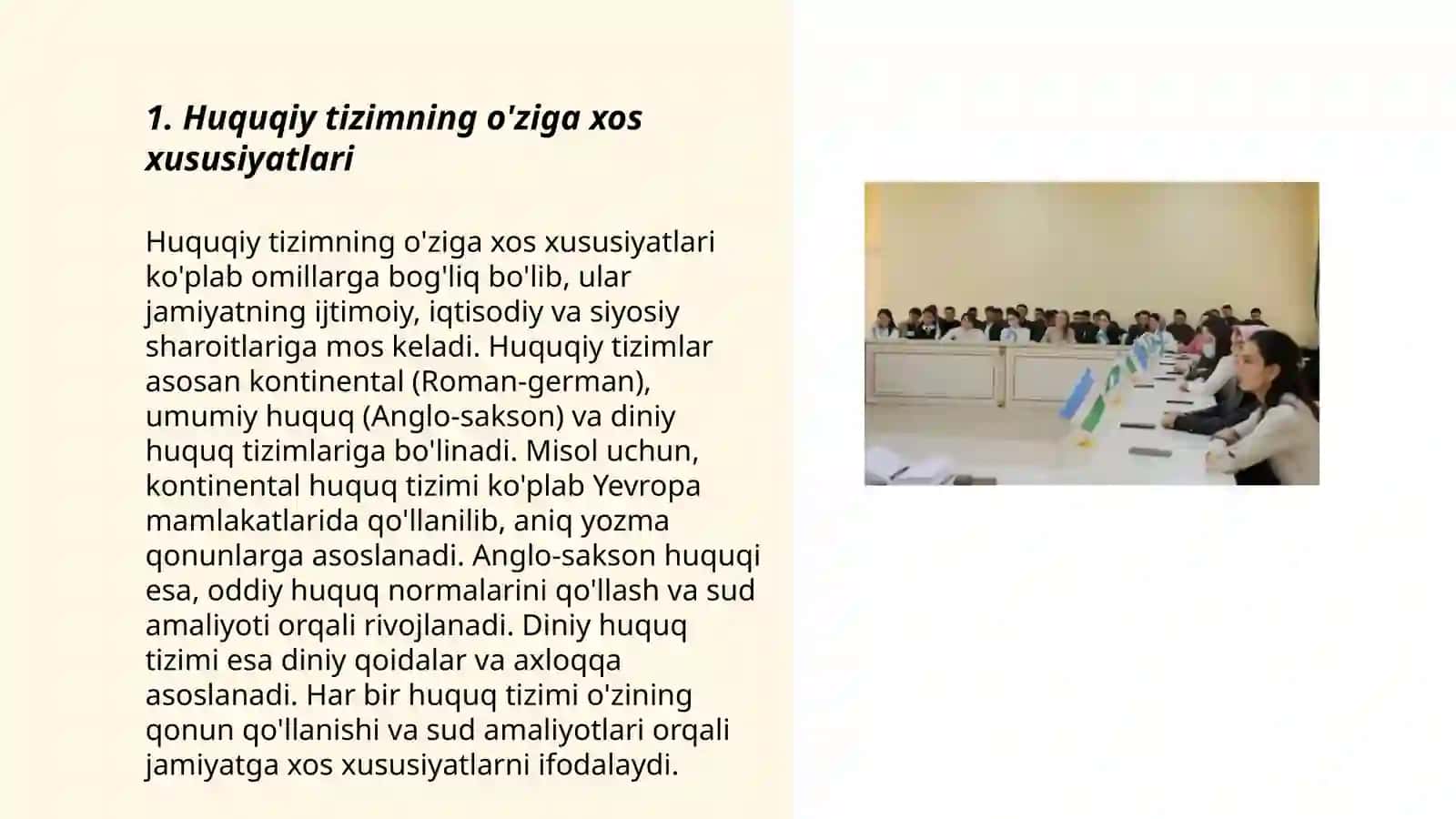 Huquq tizimi va huquqiy islohotlar 3