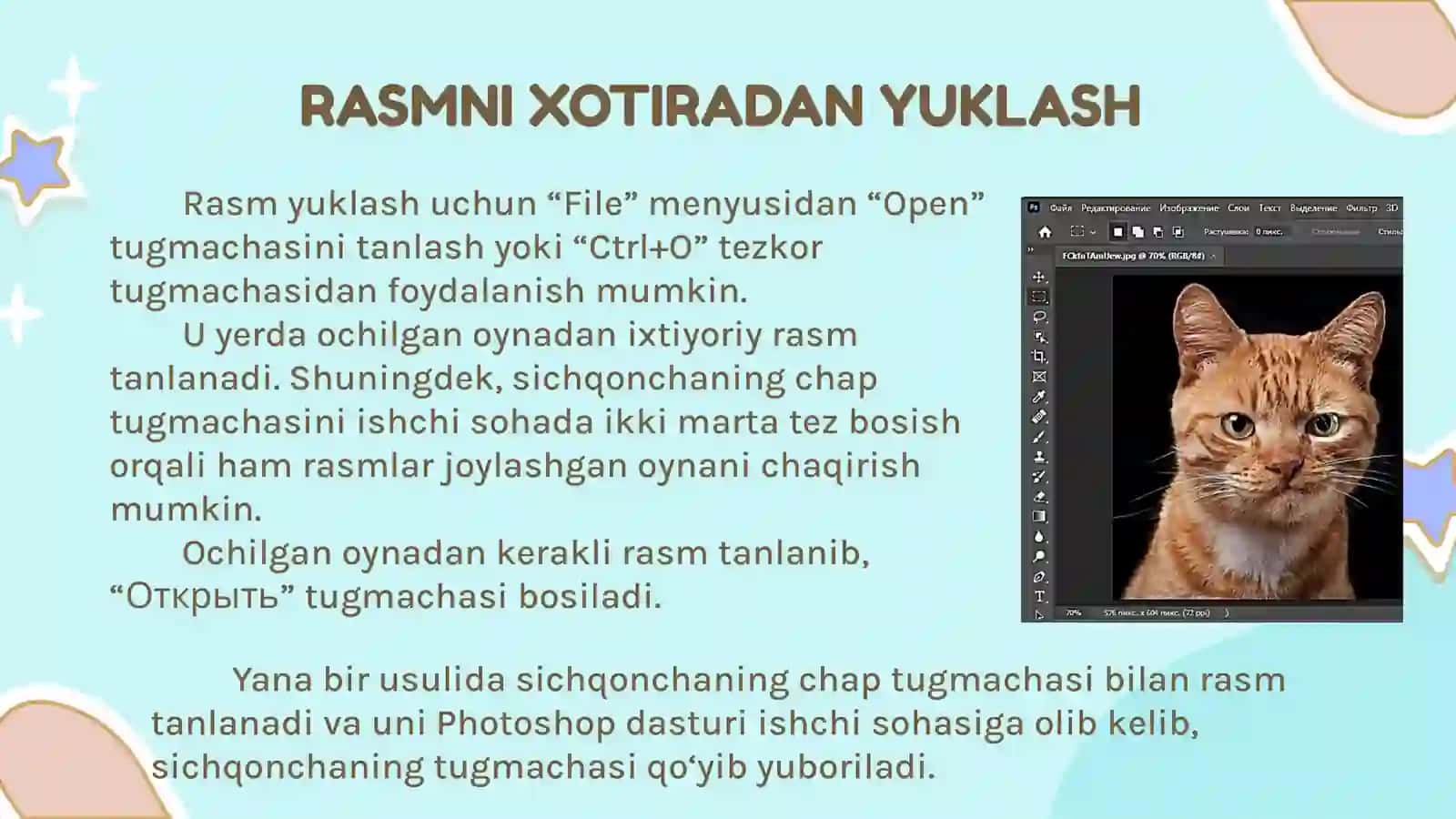 RASM SOHASINI BELGILASH, KESIBOLISH VA RANG BERISH USULLARI 14-dars 3