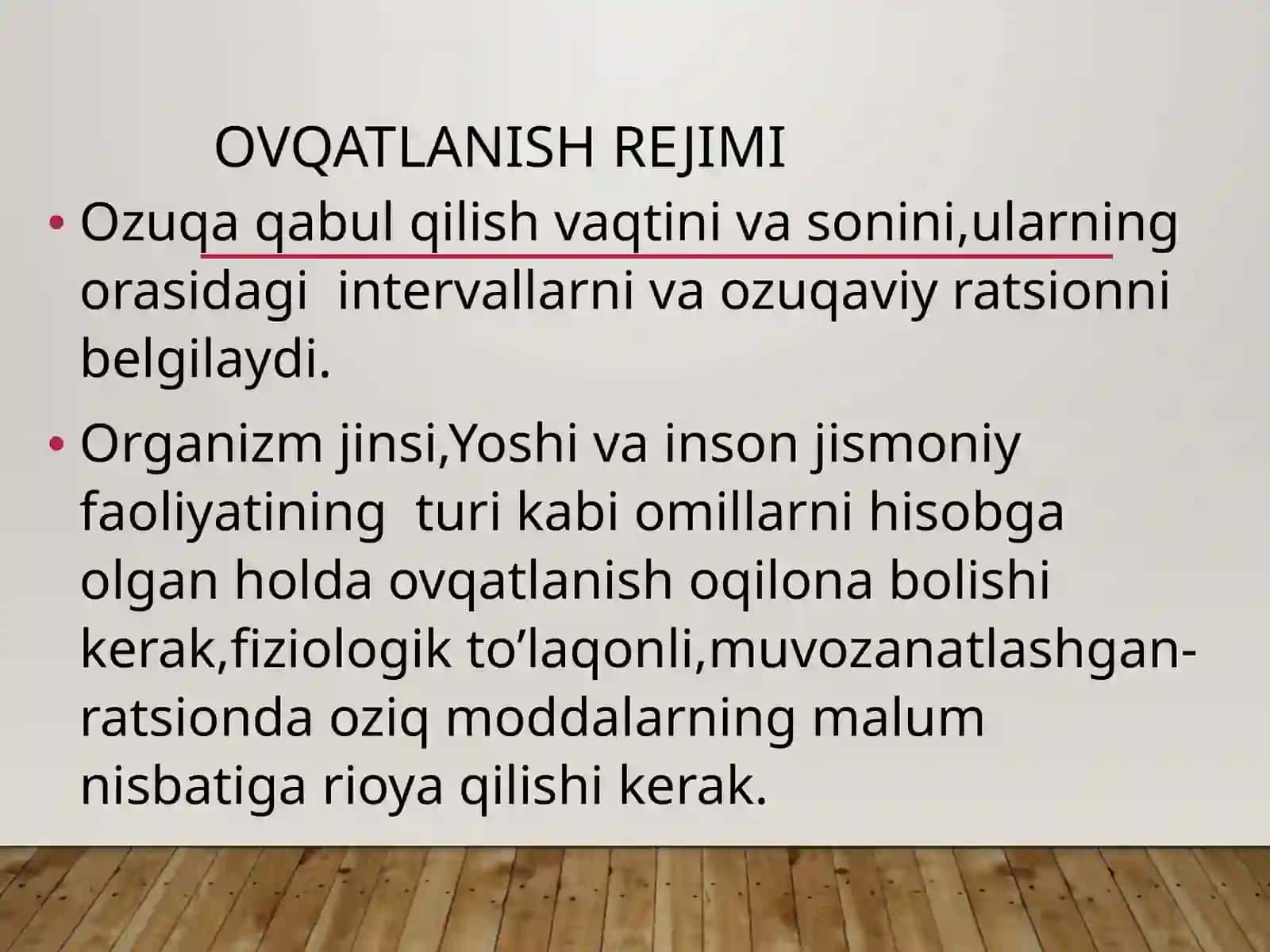 Bemorlarni ovqatlantirish. Parhez stollari 3