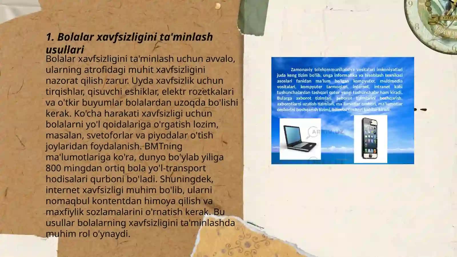 Bolalar xavfsizligini boshqarish bóyicha òquv materiyallari 3