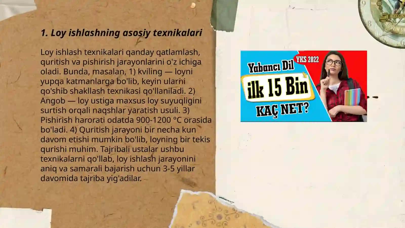 ilk yosh guruhda loy ishiga oʻrgatish metodlari 3